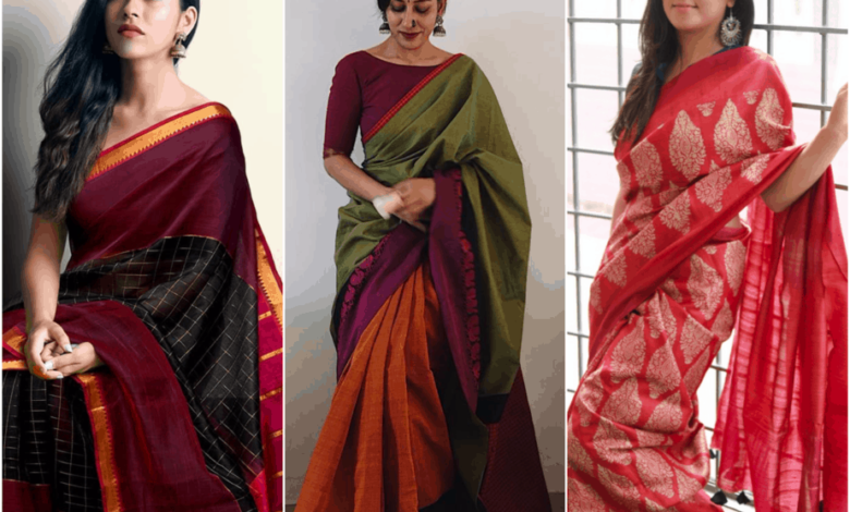 What Is More Stylish? Handloom Sarees Or Designer Sarees?